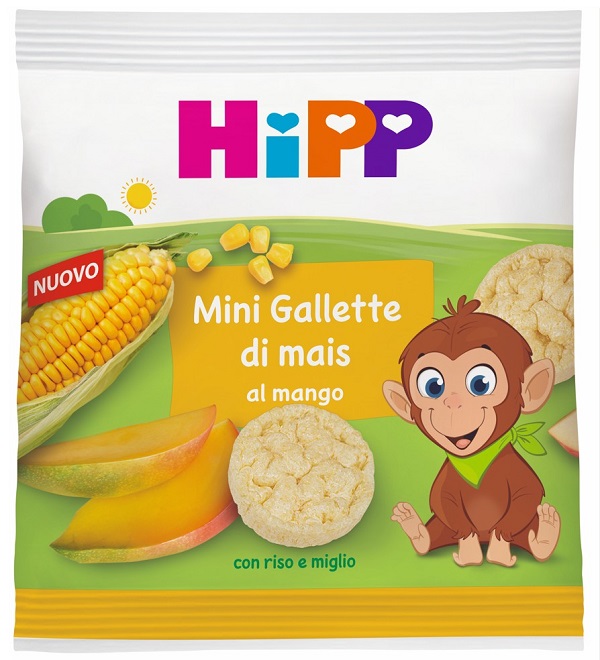 HIPP MINI GALLETTE MAIS MANGO 23 G - Farmacia Artemisia di Montecuollo Dott. Angelo snc