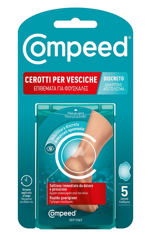CEROTTO COMPEED VESCICHE DISCRETO 5 PEZZI - Farmacia Artemisia di Montecuollo Dott. Angelo snc