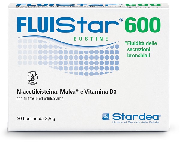 FLUISTAR 600 20 BUSTINE DA 3,5 G CON FRUTTOSIO ED EDULCORANTE SENZA GLUTINE - Farmacia Artemisia di Montecuollo Dott. Angelo snc