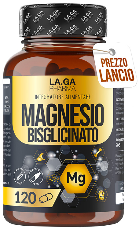 LAGA PHARMA MAGNESIO BISGLICINATO 120 CAPSULE - Farmacia Artemisia di Montecuollo Dott. Angelo snc