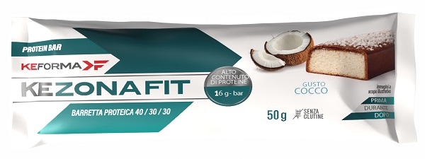KEZONA FIT COCCO BARRETTA 50 G SENZA GLUTINE - Farmacia Artemisia di Montecuollo Dott. Angelo snc