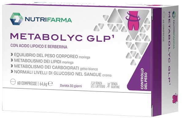 METABOLYC GLP 1 60 COMPRESSE SENZA GLUTINE E LATTOSIO - Farmacia Artemisia di Montecuollo Dott. Angelo snc