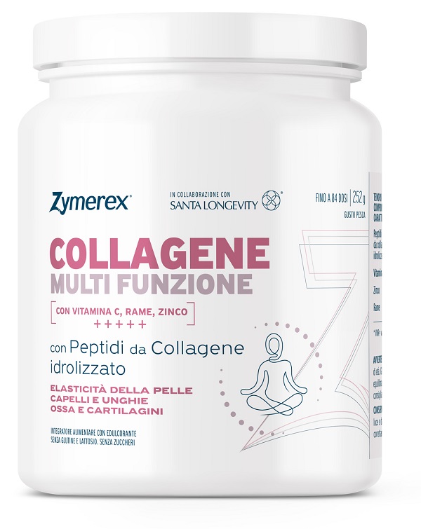 ZYMEREX COLLAGENE MULTIFUNZIONE 252 G GUSTO PESCA CON EDULCORANTE SENZA GLUTINE SENZA LATTOSIO - Farmacia Artemisia di Montecuollo Dott. Angelo snc
